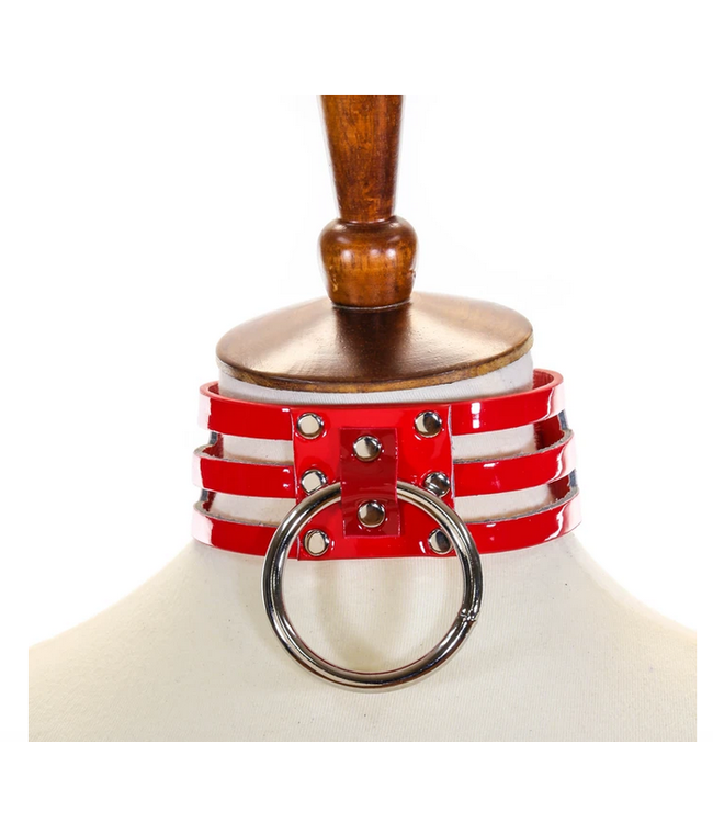 O-ring Choker with Layered Strap