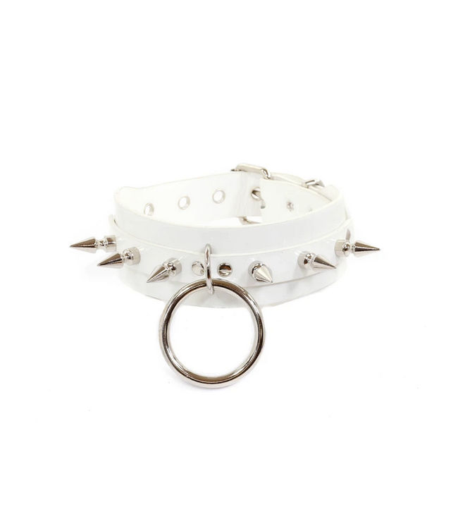 Vinyl Choker with spikes and O ring