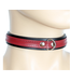 Thin Leather Strap Choker with D ring