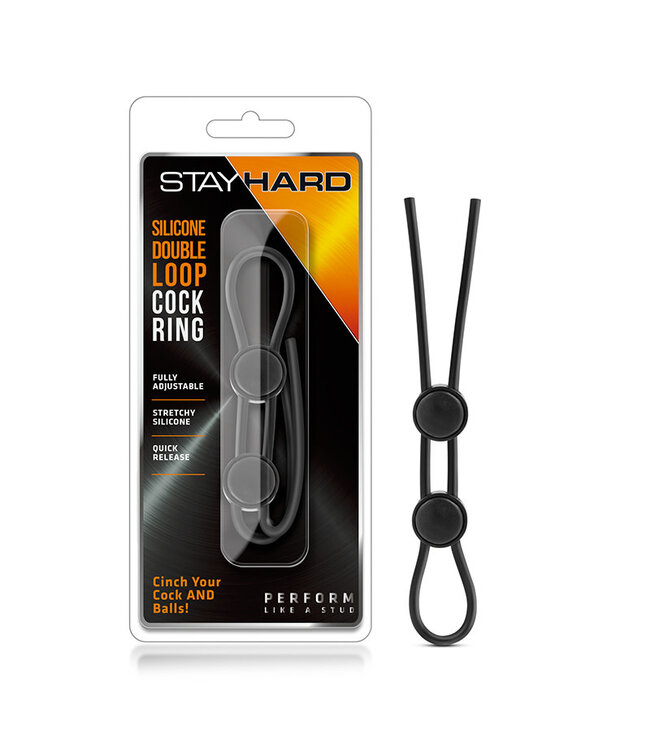 Stay Hard Silicone Double Loop Cock Ring