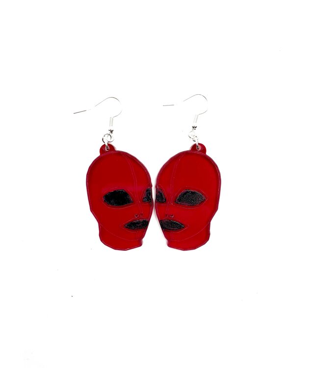 Latex hood Earrings