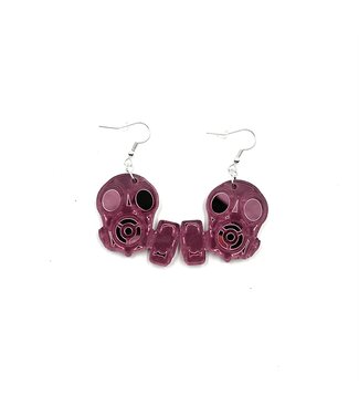 Moody Girl Accessories Gas Mask Earrings