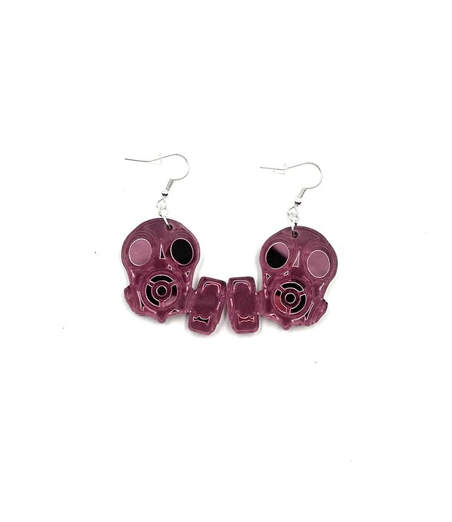 Gas Mask Earrings