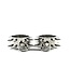Spike metal wrist shackles