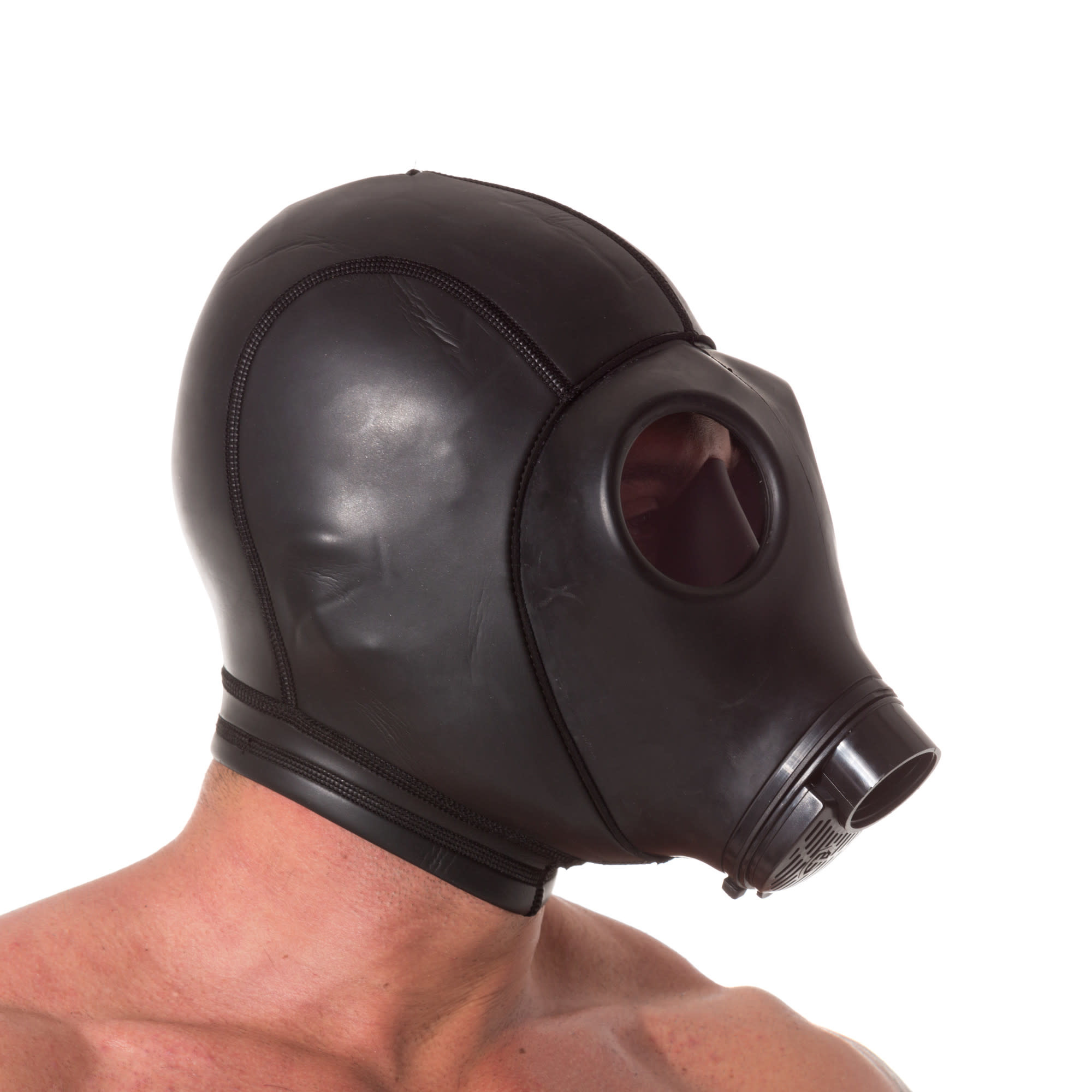 Gas Mask Hood for Sensory Deprivation Bondesque