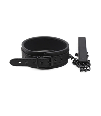Kulla Neo Black BDSM Collar and Leash