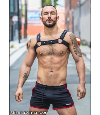 Mr. S Leather Neoprene Carbon Black | Bulldog Harness