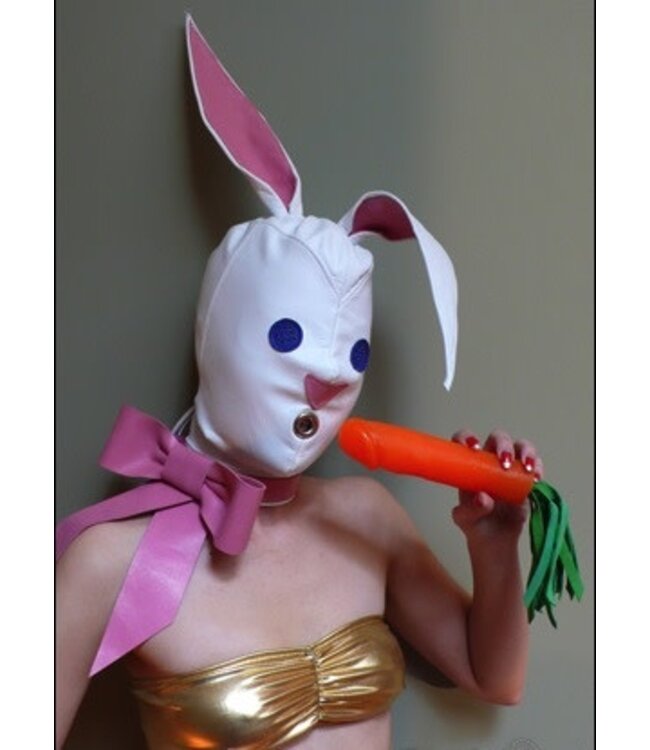 Leather Bunny Hood
