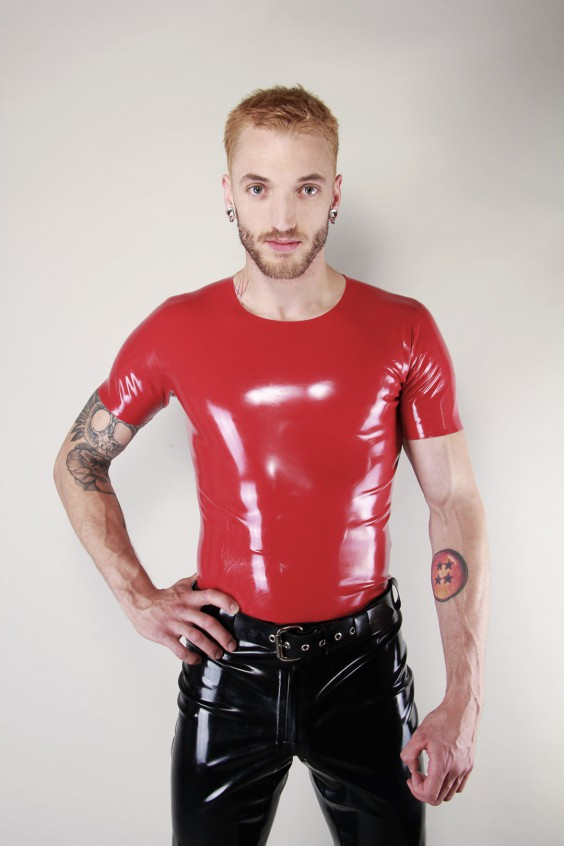 Red Latex T-Shirt by Peter Domenie | Bondesque | Bondesque