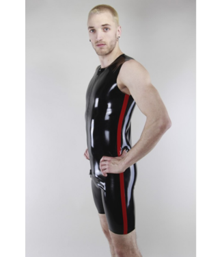 Latex101 Black Latex Sleeveless Surf Suit