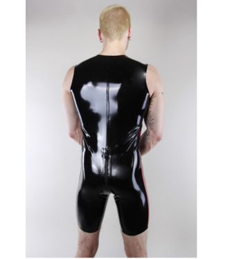 Latex101 Black Latex Sleeveless Surf Suit
