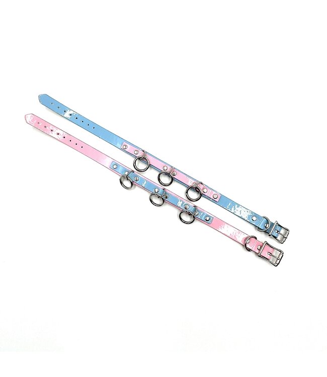 Cute choker with 3 o rings