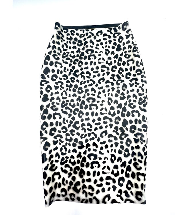 Print Latex Pencil Skirt