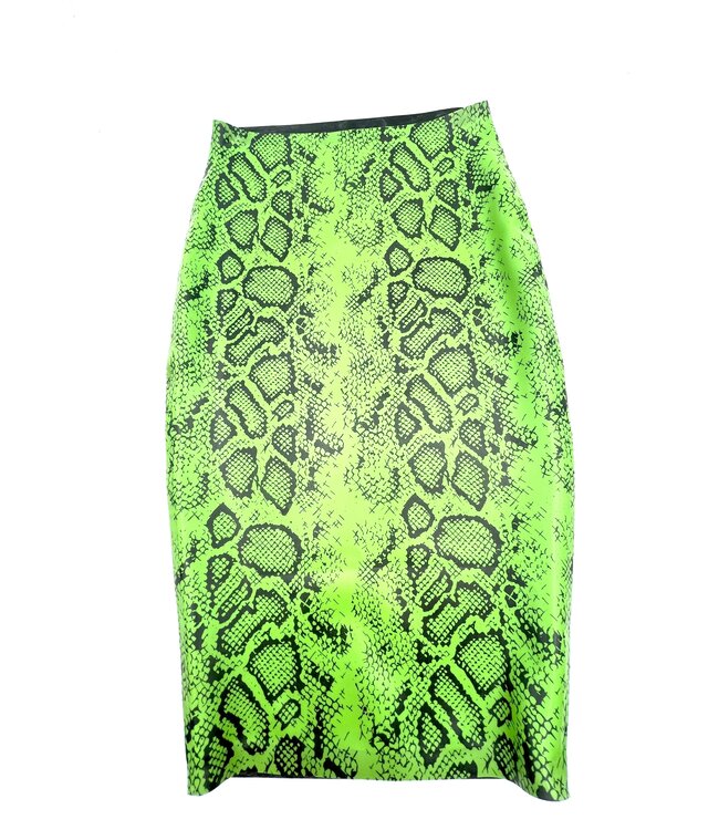 Print Latex Pencil Skirt