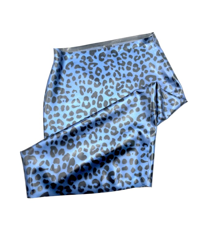 Print Latex Pencil Skirt