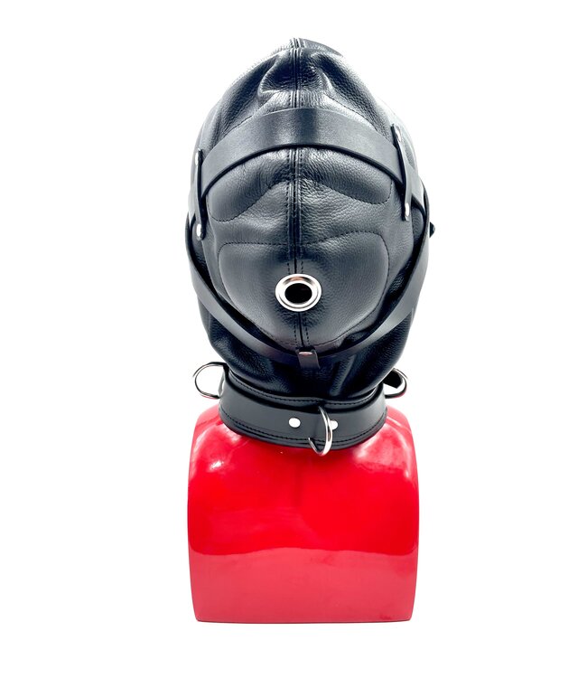 Enclosed Leather Sensory Deprivation Hood