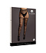 Shots Le Desir Suspender Striped Pantyhose