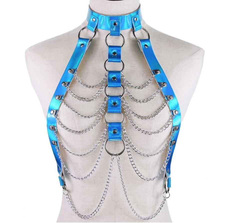 Open Breast Chain Harness | Bondesque | Bondesque
