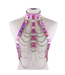 Faux Leather Chain Chest Harness