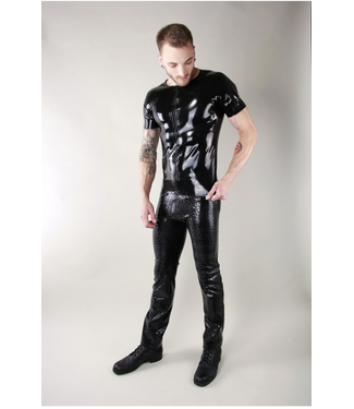 Latex101 Latex zip T-shirt  Black