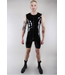 Black Latex Sleeveless Surf Suit