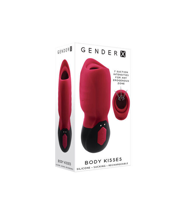 Gender X Body Kisses Suction Toy Red