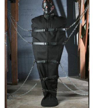 Stockroom Canvas Body Bag with leather belts