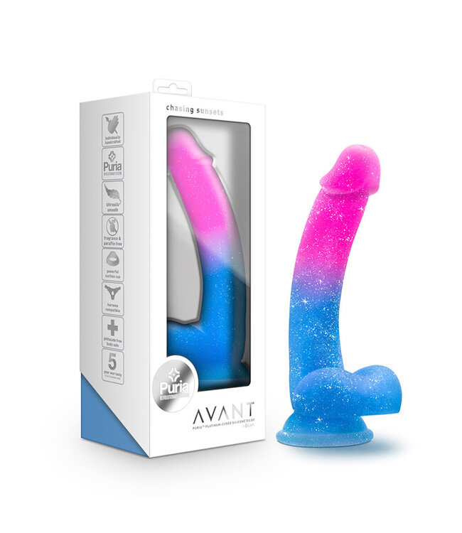 Avant By Blush® | Chasing Sunsets Mermaid | Silicone Dildo with Suction Cup Base
