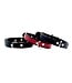 Thin Leather Strap Choker with D ring