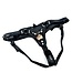 Black Jaguar Minx Corset Back Strap On Harness  | Aslan Leather