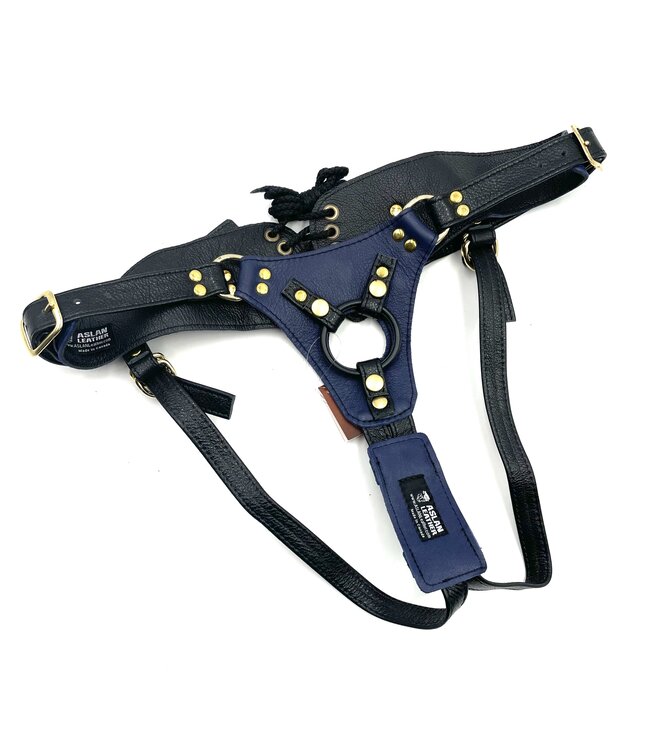 Janelle Jaguar Minx Strap On  Dildo Harness  | Aslan Leather