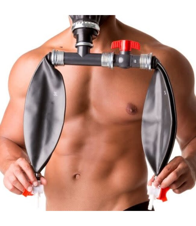 Gas Mask Rebreather Bag with Valve