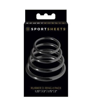 Sportsheets Sportsheets Merge Collection Navy Rubber O-Ring 4-Pack