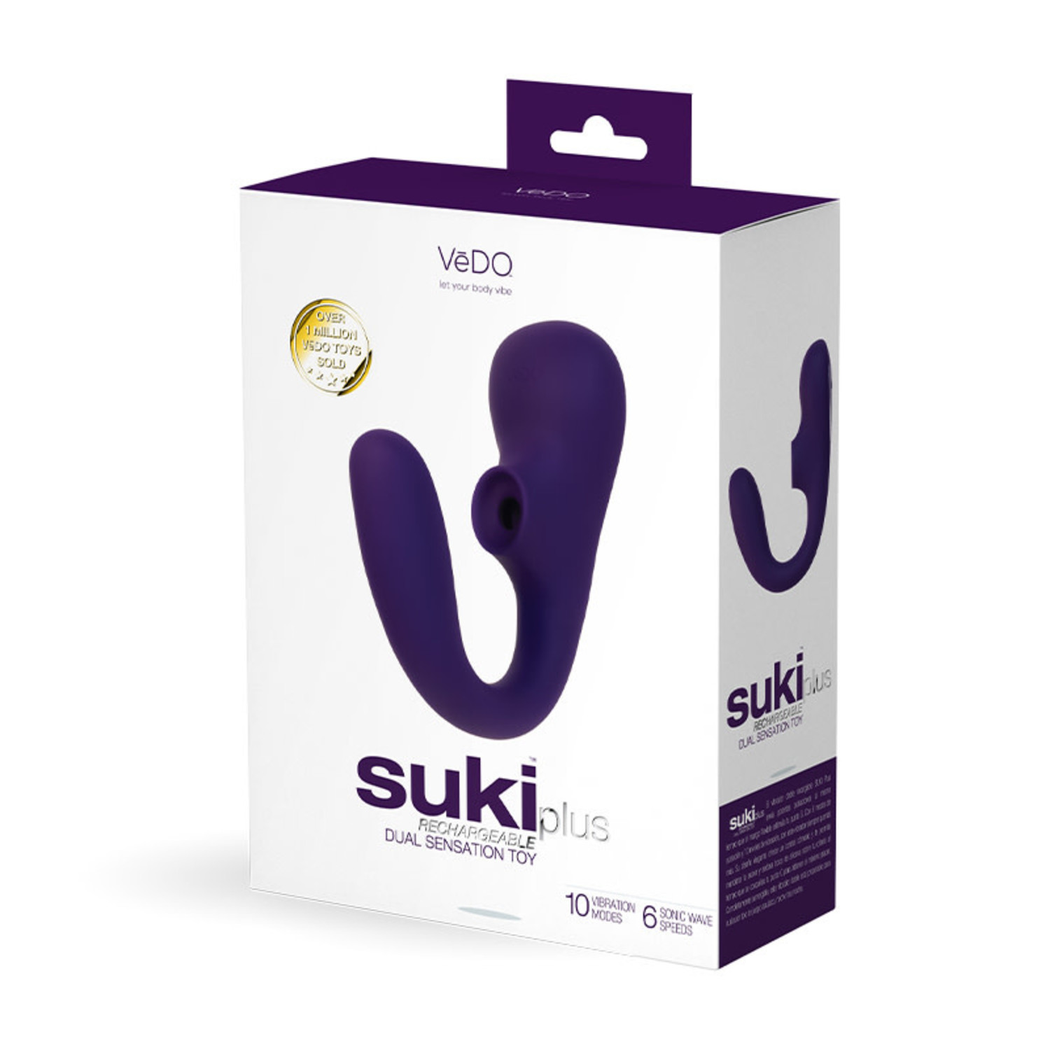 Vino Rechargeable Vibrating Sonic Vibe - Purple main image 1