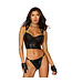 Dreamgirl Wetlook Fishnet Strappy Bustier & Thong Set
