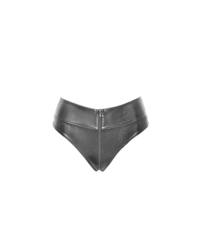 Snake wetlook panty with zipper