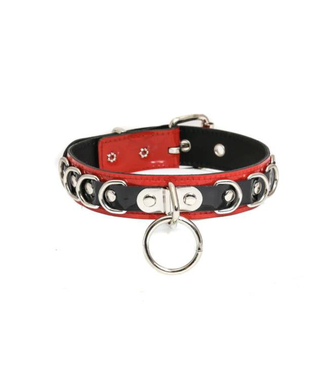 Patent O-Ring Choker with D-Ring Detail