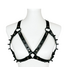 Spiked Leather Harness Bra
