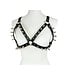 Spiked Leather Harness Bra