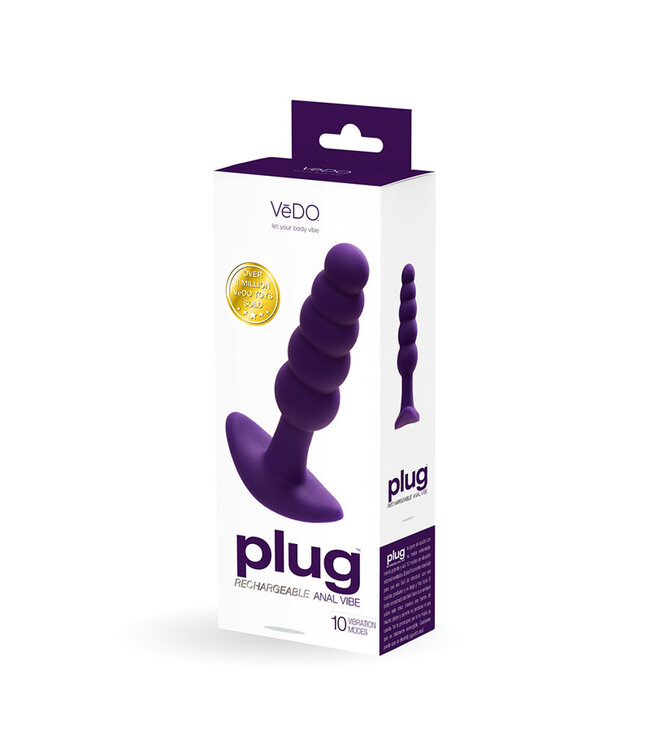 VeDO Plug Rechargeable Silicone Vibrating Anal Plug