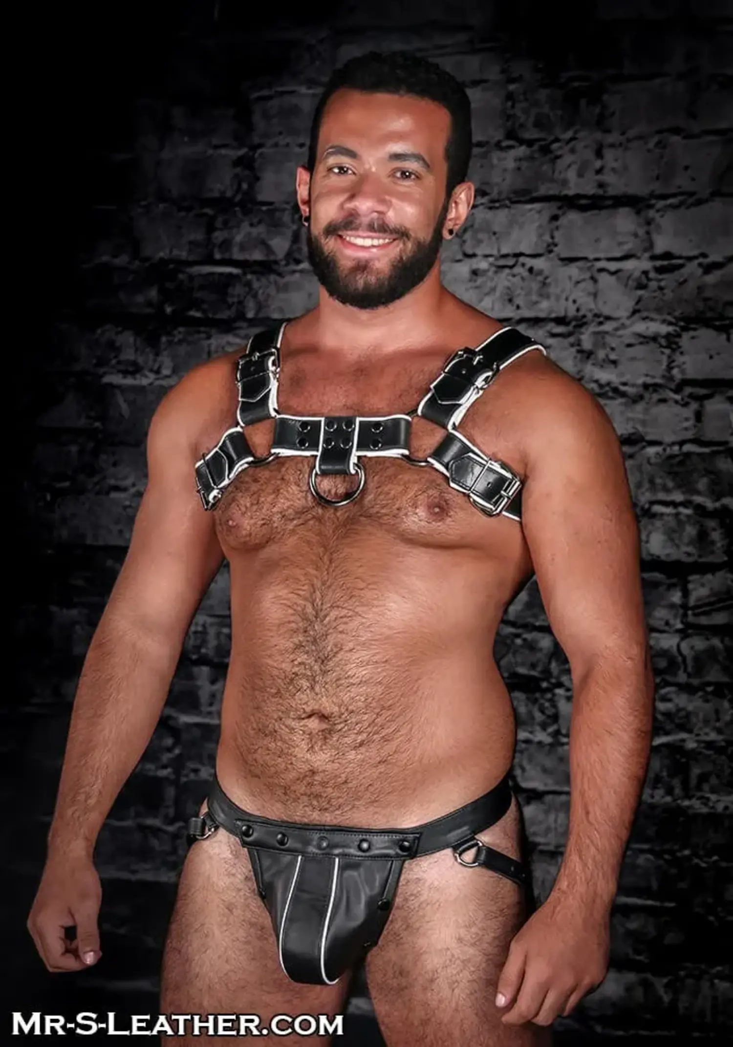 Leather Chest Bulldog Harness BDSM by Mr