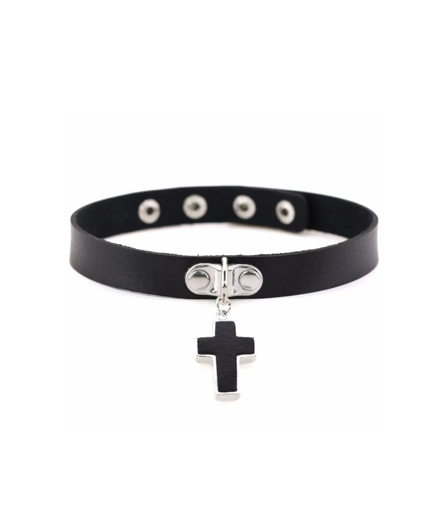 Goth Cross Choker