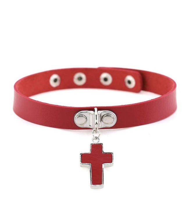 Goth Cross Choker