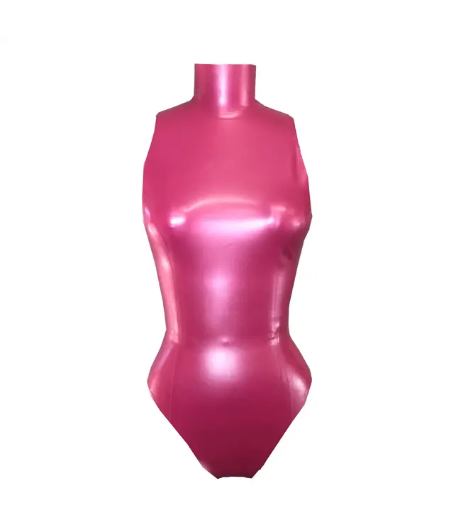 Sleeveless Turtleneck Latex Bodysuit