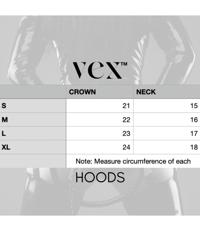 Moderne Latex Hood with Oval eyes