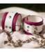 Candy Pink Leather Wrist Cuffs | Jaguar Collection By Aslan Leather