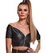 demoniq Dropped Shoulders Crop Top