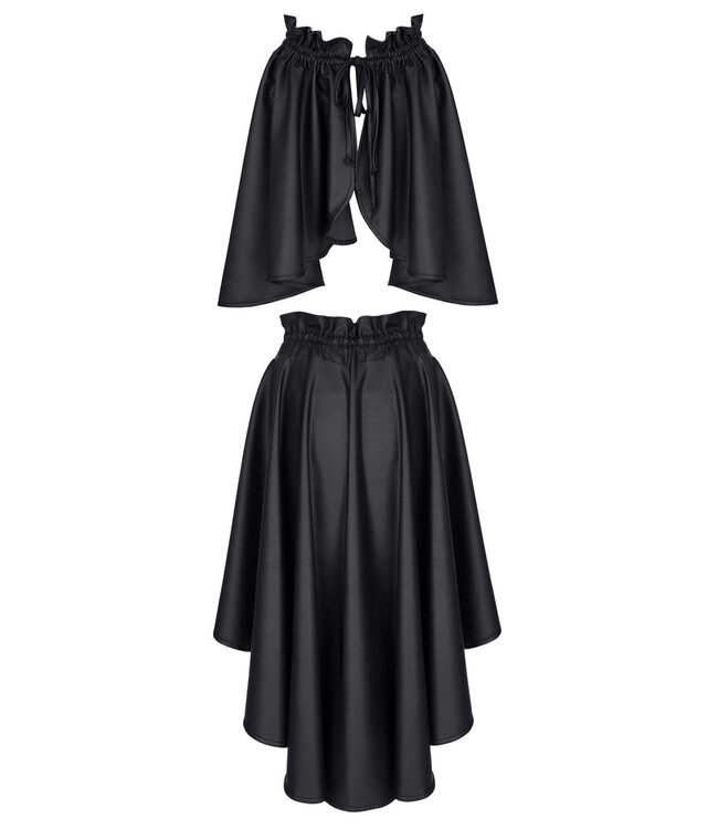 Basque skirt Gathered at waistline