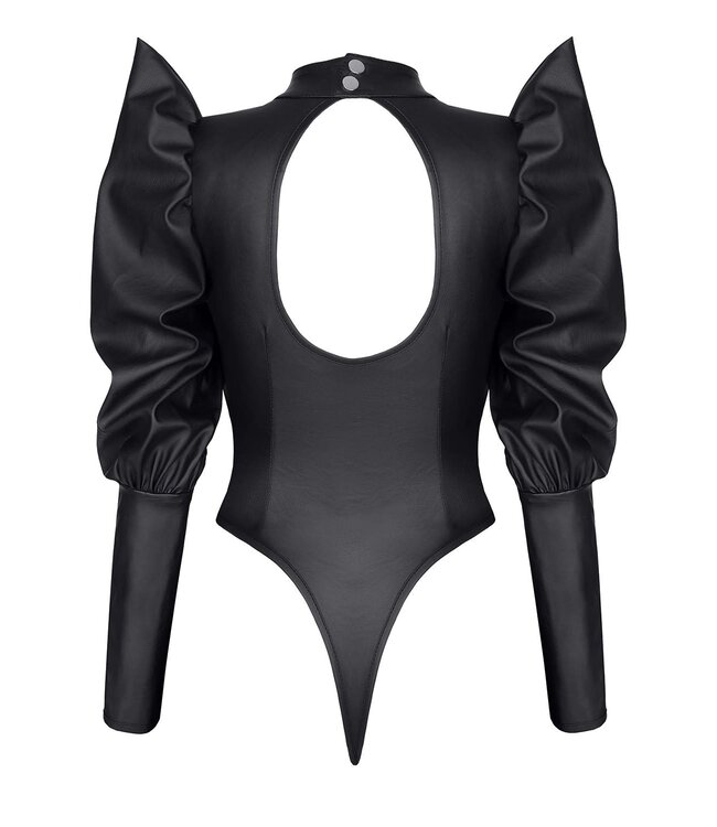 Black Bodysuit with pointed shoulder