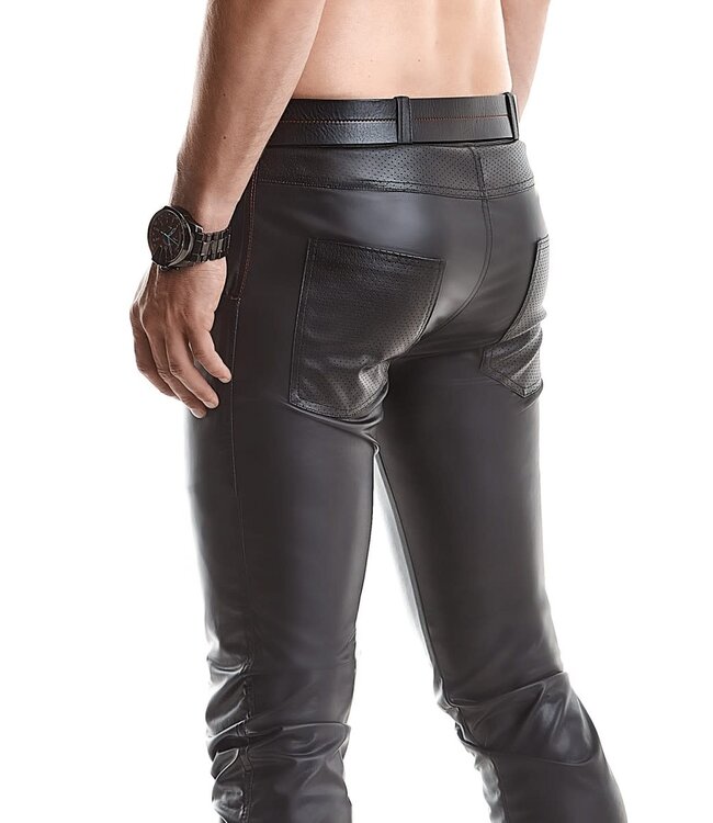Masculine Wetlook Pants